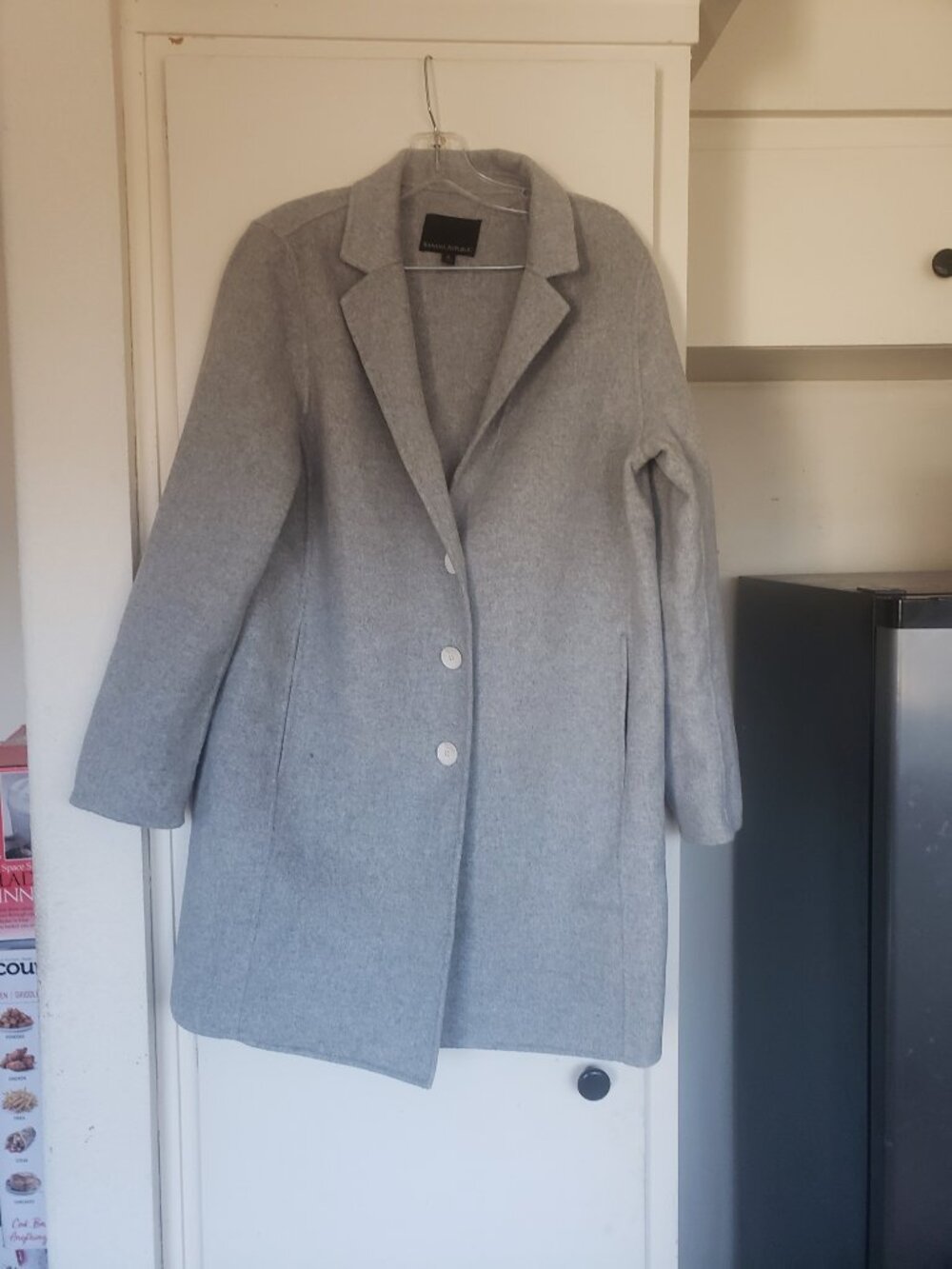 Banana Republic Grey Coat Size Medium